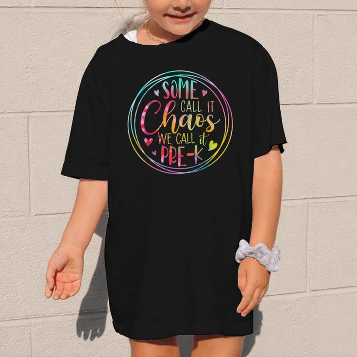 Some Call It Chaos We Call It Pre K Preschool Back To School Graphic Kid T-Shirt