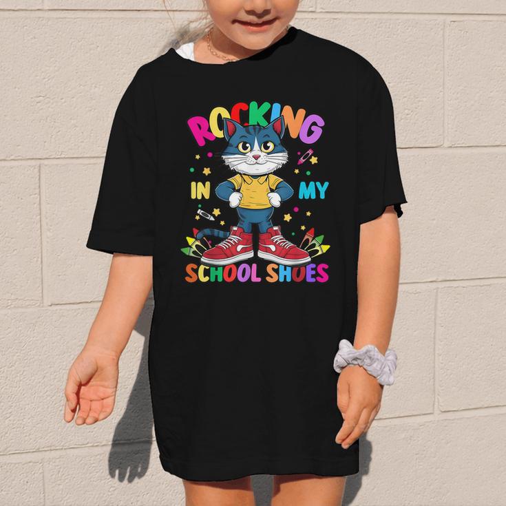 Cat Rocking In My School Shoes Back To School Kids Tee Graphic Kid T-Shirt Cat Rocking In My School Shoes Back To School Kids Tee Graphic Kid T-Shirt