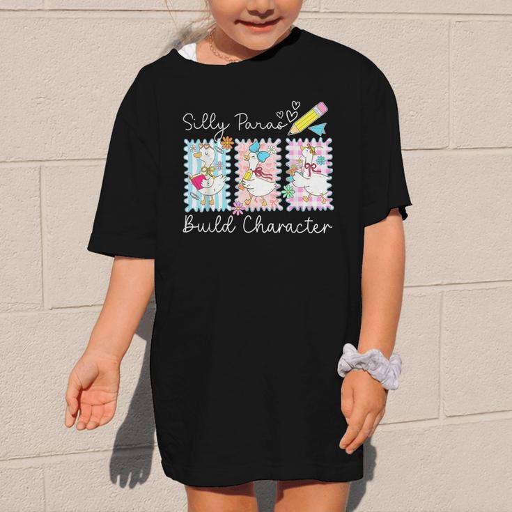 Coquette Back To School Silly Paras Build Character Graphic Kid T-Shirt Coquette Back To School Silly Paras Build Character Graphic Kid T-Shirt