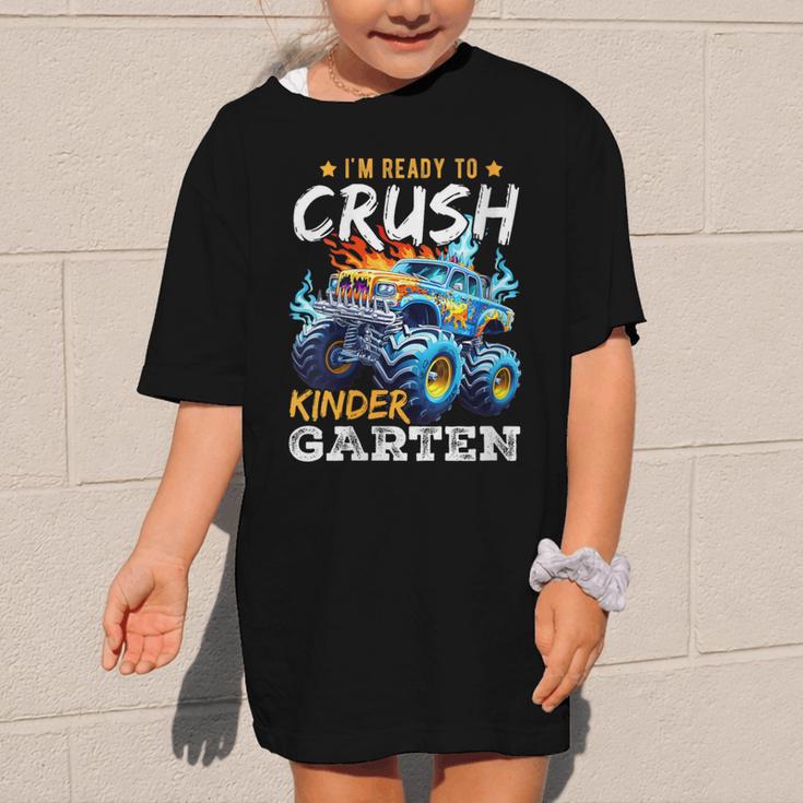 Crush Kindergarten Monster Truck Back To School Boys Graphic Kid T-Shirt
