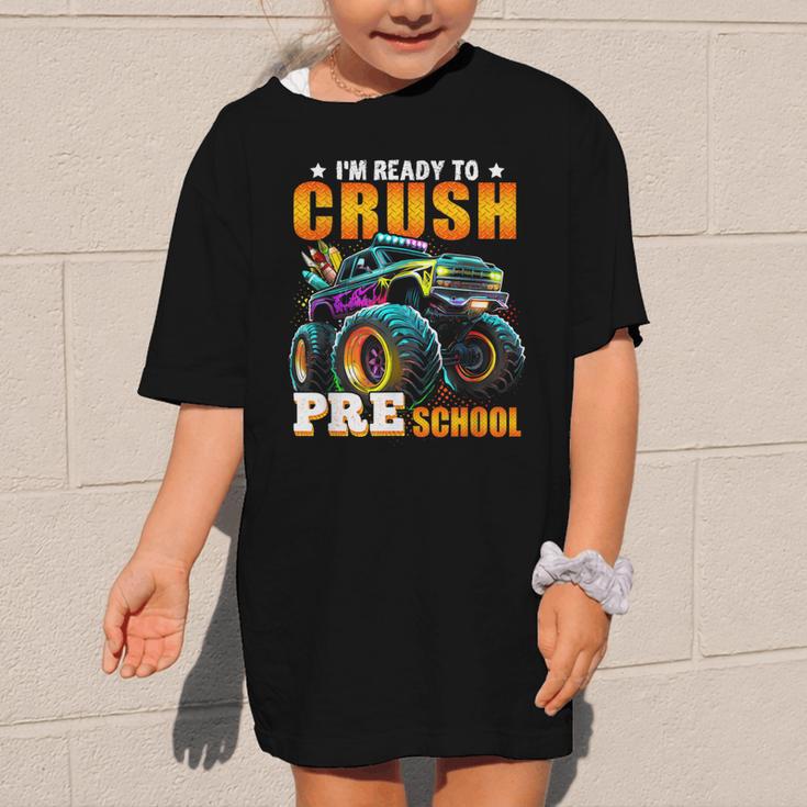 Crush Preschool Monster Truck Back To School Kids Boys Graphic Kid T-Shirt