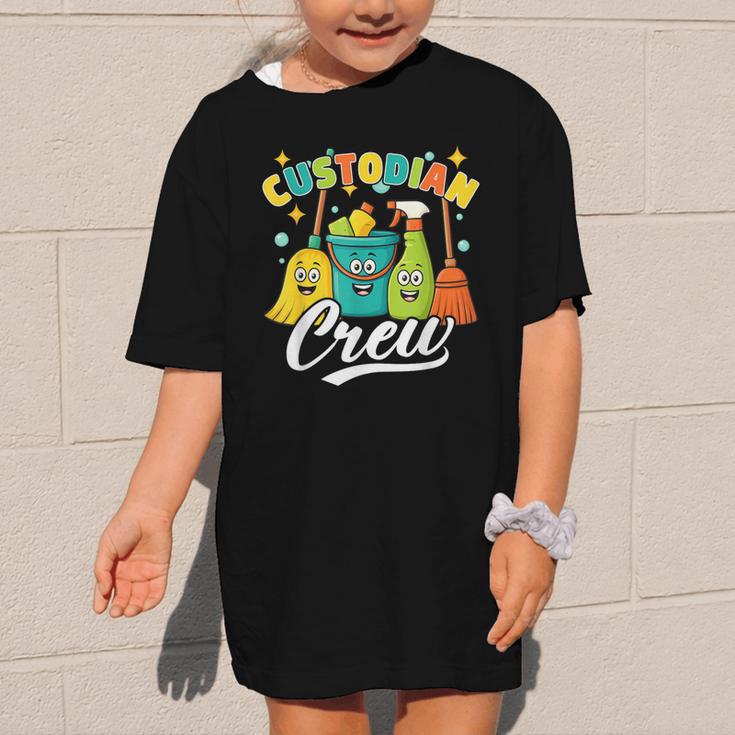 Custodial Crew Back To School Custodial Staff Graphic Kid T-Shirt
