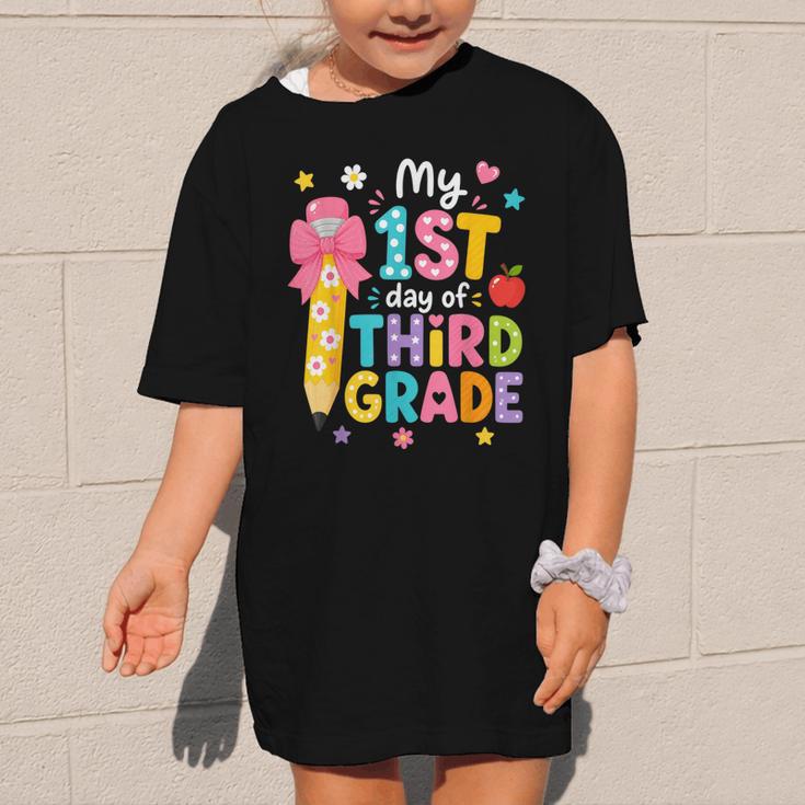 Cute My 1st Day Of Third Grade Pencil Back To School Girls Graphic Kid T-Shirt Cute My 1st Day Of Third Grade Pencil Back To School Girls Graphic Kid T-Shirt