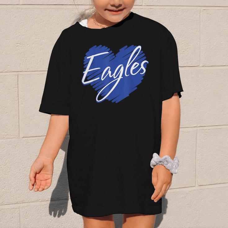 Eagles Heart Back To School Spirit B Graphic Kid T-Shirt