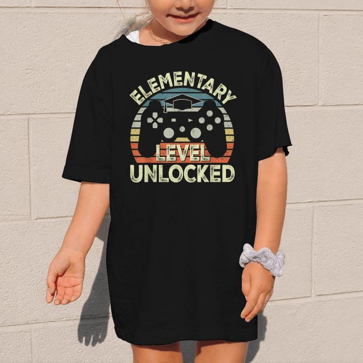 Elementary Level Unlocked Video Game Back To School Boys Graphic Kid T-Shirt