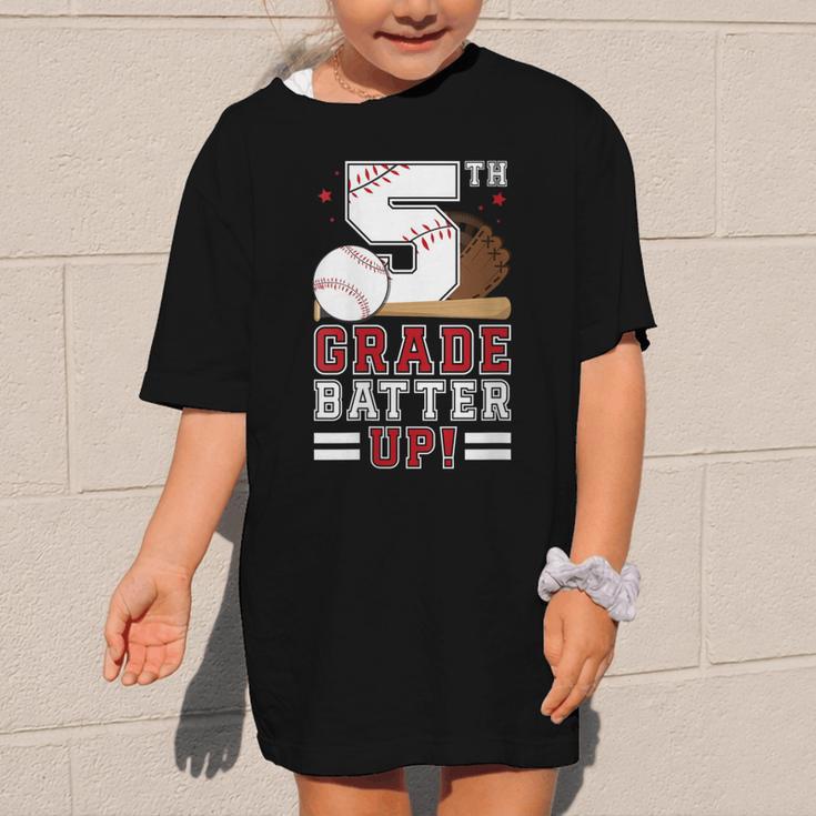 Fifth Grade Batter Up Baseball First Day Back To School Graphic Kid T-Shirt Fifth Grade Batter Up Baseball First Day Back To School Graphic Kid T-Shirt
