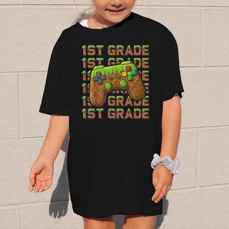 First Day Of 1st Grade Level Begins Back To School Girl Boy Graphic Kid T-Shirt First Day Of 1st Grade Level Begins Back To School Girl Boy Graphic Kid T-Shirt