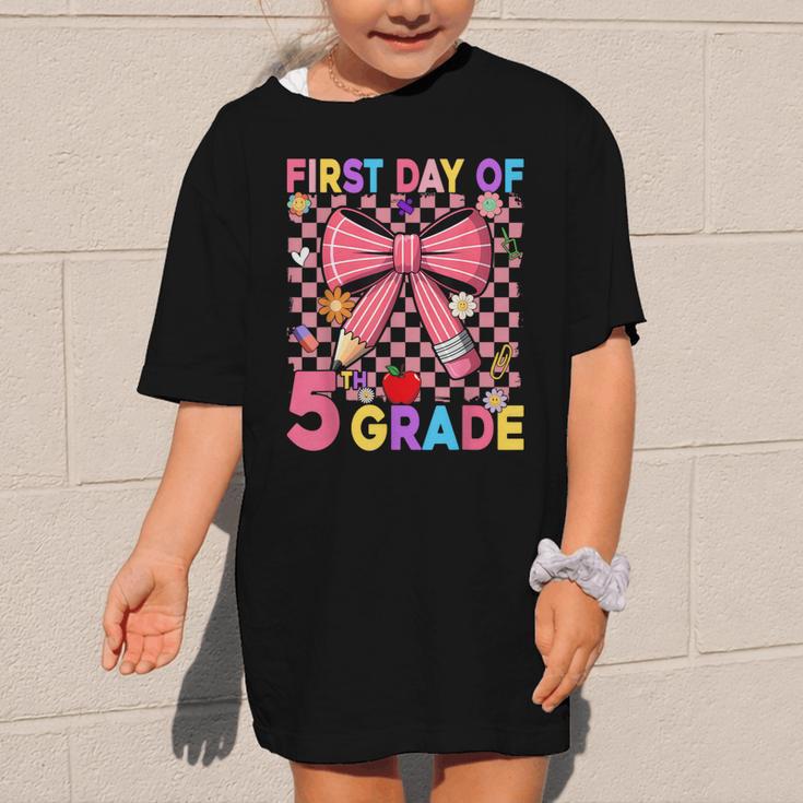 First Day Of 5th Grade Coquette Back To School Girls Kids Graphic Kid T-Shirt First Day Of 5th Grade Coquette Back To School Girls Kids Graphic Kid T-Shirt