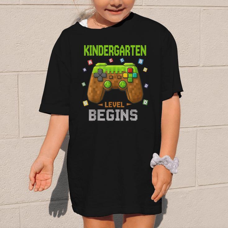 First Day Of Kindergarten Level Begins Back To School Graphic Kid T-Shirt First Day Of Kindergarten Level Begins Back To School Graphic Kid T-Shirt