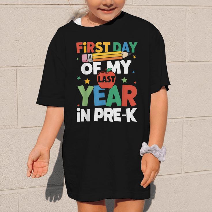First Day Of My Last Year In Pre-k Back To School Graphic Kid T-Shirt First Day Of My Last Year In Pre-k Back To School Graphic Kid T-Shirt
