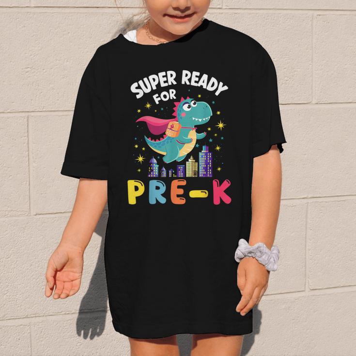 First Day Pre-K Back To School Dinosaur Graphic Kid T-Shirt