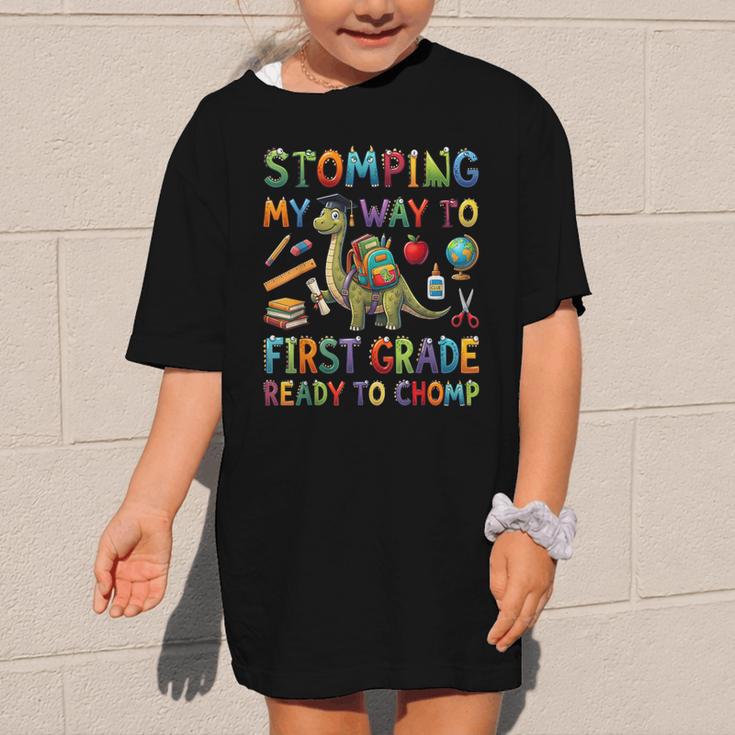 First Grade Graduation Dinosaur Dino Back To School Student Graphic Kid T-Shirt First Grade Graduation Dinosaur Dino Back To School Student Graphic Kid T-Shirt