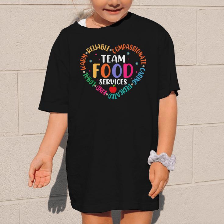 Food Services Cafeteria Crew Lunch Lady Team Back To School Graphic Kid T-Shirt