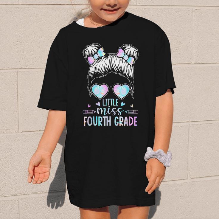Fourth Grade Little Miss Back To School 4th Grade Little Graphic Kid T-Shirt