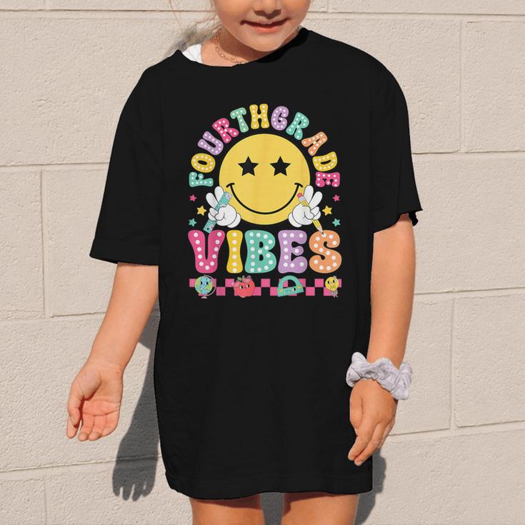 Fourth Grade Vibes Smile Face Back To School Boys Girls Kids Graphic Kid T-Shirt Fourth Grade Vibes Smile Face Back To School Boys Girls Kids Graphic Kid T-Shirt
