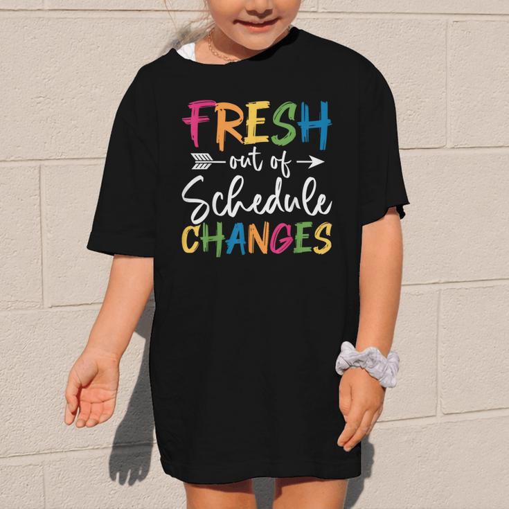 Fresh Out Of Schedule Changes Counselor Back To School Graphic Kid T-Shirt Fresh Out Of Schedule Changes Counselor Back To School Graphic Kid T-Shirt
