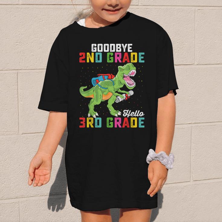 Goodbye 2nd Grade Hello 3rd GradeRex Back To School Graphic Kid T-Shirt