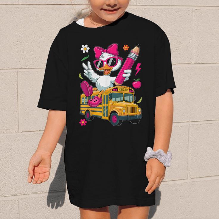 Goose Back To School First Day Of School Girls Boys Graphic Kid T-Shirt Goose Back To School First Day Of School Girls Boys Graphic Kid T-Shirt