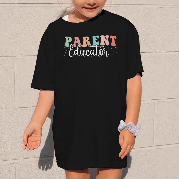 Groovy Parent Educator Back To School Graphic Kid T-Shirt
