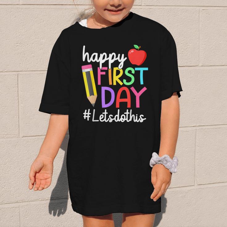 Happy First Day Let's Do This Welcome Back To School Tie Dye Graphic Kid T-Shirt Happy First Day Let's Do This Welcome Back To School Tie Dye Graphic Kid T-Shirt