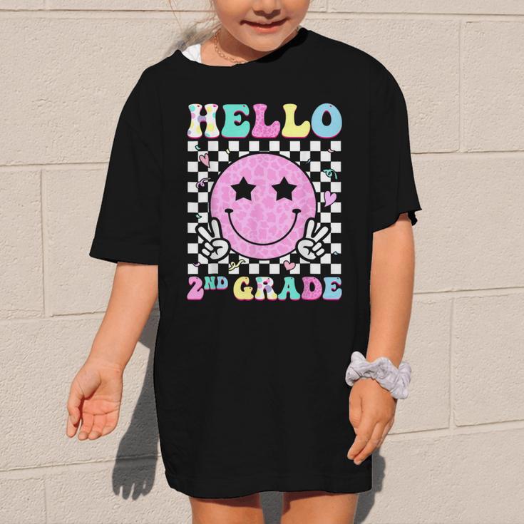 Hello 2nd Grade Groovy Back To School Second Grade Girls Kid Graphic Kid T-Shirt Hello 2nd Grade Groovy Back To School Second Grade Girls Kid Graphic Kid T-Shirt