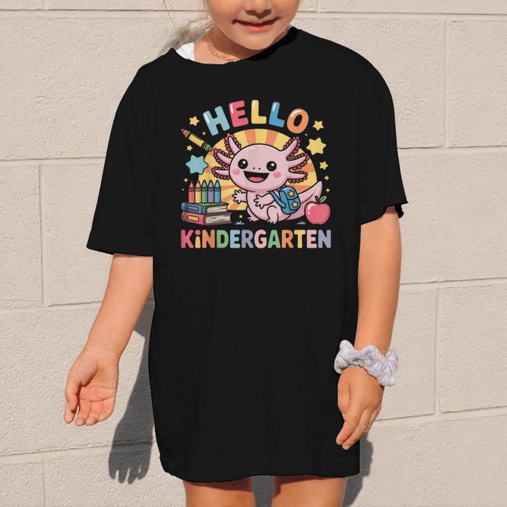 Hello Kindergarten Axolotl Back To School For Kids Graphic Kid T-Shirt