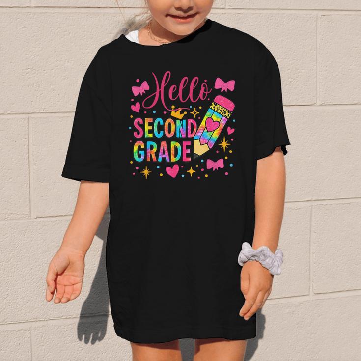Hello Second Grade Colorful Pencil Tie Dye Back To School Graphic Kid T-Shirt Hello Second Grade Colorful Pencil Tie Dye Back To School Graphic Kid T-Shirt