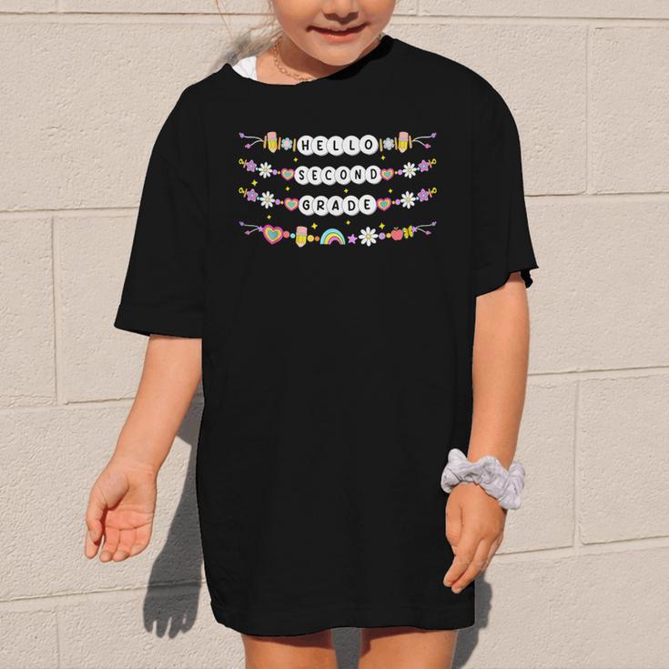 Hello Second Grade Friendship Bracelets Back To School Kids Graphic Kid T-Shirt