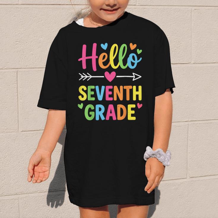 Hello Seventh 7TH Grade Back To School Kids Students Tee Graphic Kid T-Shirt Hello Seventh 7TH Grade Back To School Kids Students Tee Graphic Kid T-Shirt