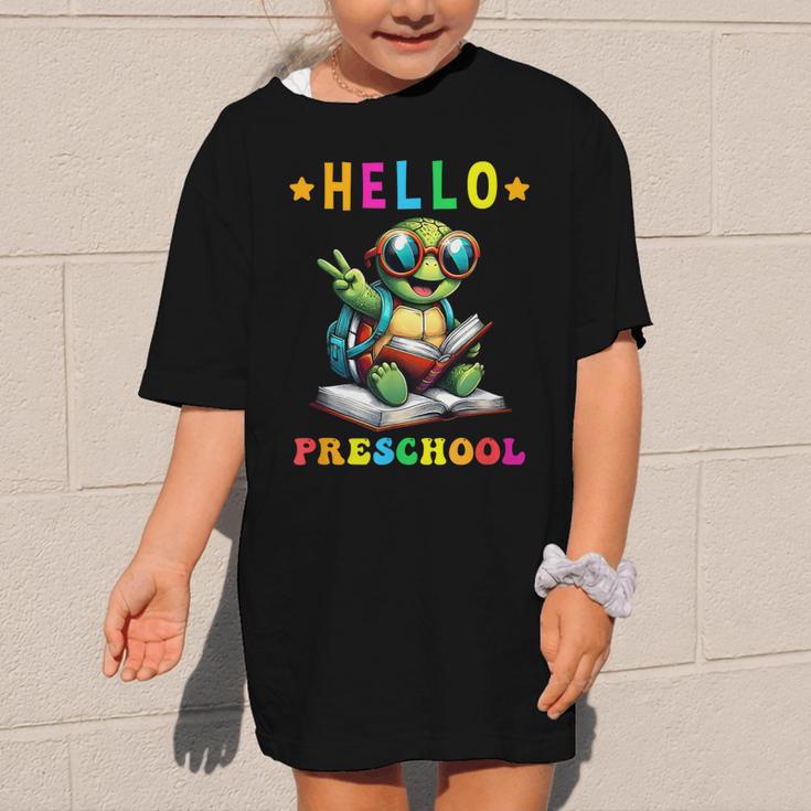 Hello Turtle Lovers From Back To School For Boys And Girls Graphic Kid T-Shirt