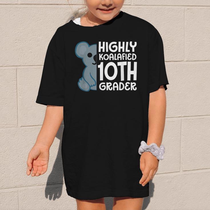 Highly Koalafied 10th Grader Koala Back To School Graphic Kid T-Shirt Highly Koalafied 10th Grader Koala Back To School Graphic Kid T-Shirt