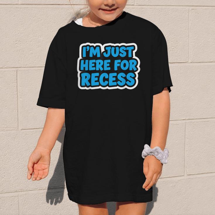 I'm Just Here For Recess Back To School Boys First Day Graphic Kid T-Shirt I'm Just Here For Recess Back To School Boys First Day Graphic Kid T-Shirt