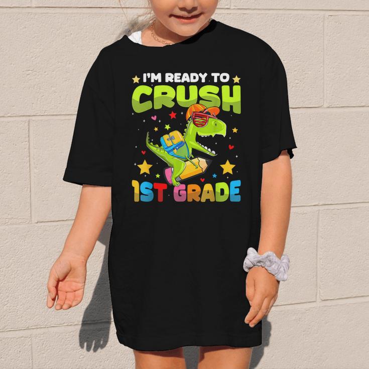 I'm Ready To Crush 1st Grade Dinosaurs Back To School Kids Graphic Kid T-Shirt I'm Ready To Crush 1st Grade Dinosaurs Back To School Kids Graphic Kid T-Shirt