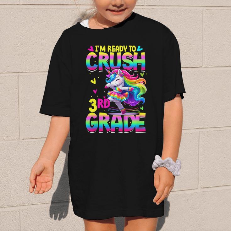 I'm Ready To Crush 3rd Grade Back To School Dancing Unicorn Graphic Kid T-Shirt I'm Ready To Crush 3rd Grade Back To School Dancing Unicorn Graphic Kid T-Shirt