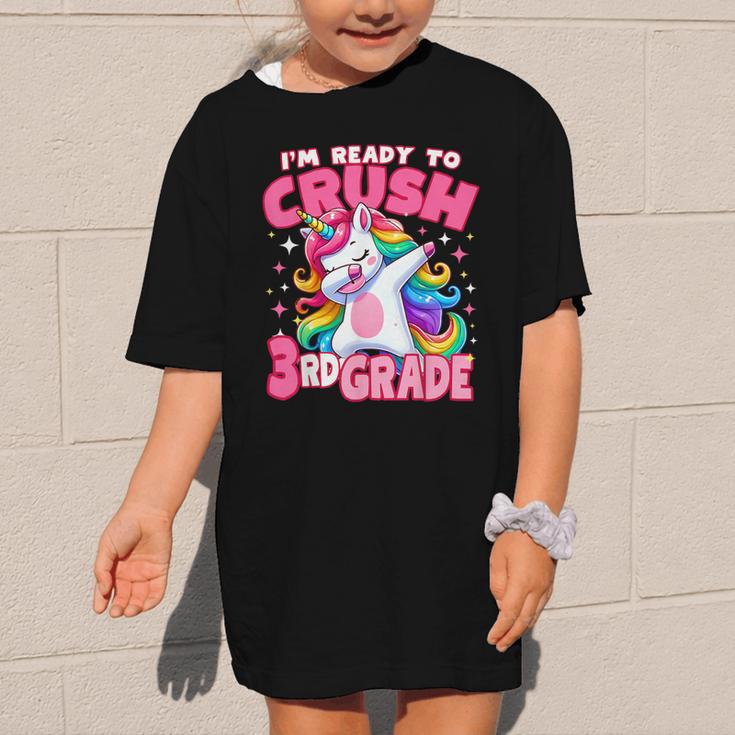 I'm Ready To Crush 3rd Grade Dabbing Unicorn Back To School Graphic Kid T-Shirt I'm Ready To Crush 3rd Grade Dabbing Unicorn Back To School Graphic Kid T-Shirt