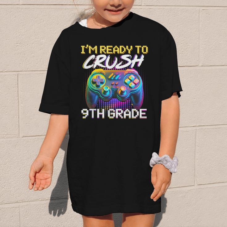 I'm Ready To Crush 9th Grade Back To School Video Game Boys Graphic Kid T-Shirt I'm Ready To Crush 9th Grade Back To School Video Game Boys Graphic Kid T-Shirt