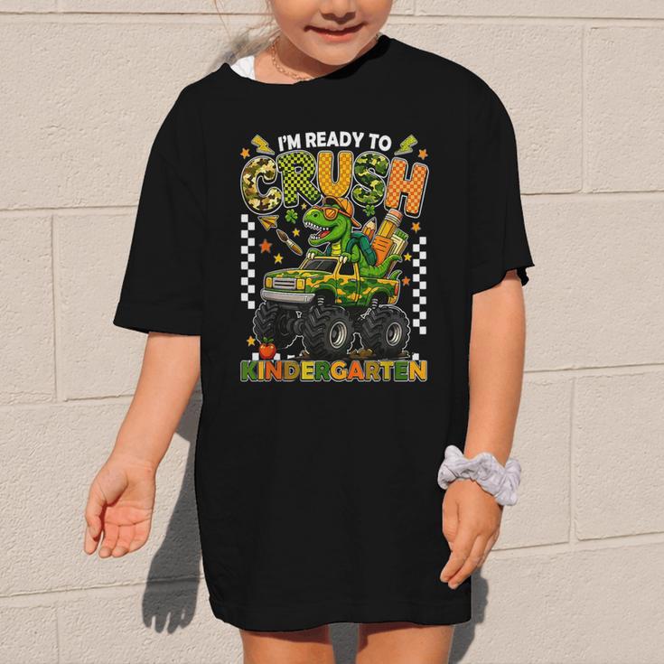 I'm Ready To Crush Kindergarten Back To School Monster Truck Graphic Kid T-Shirt I'm Ready To Crush Kindergarten Back To School Monster Truck Graphic Kid T-Shirt