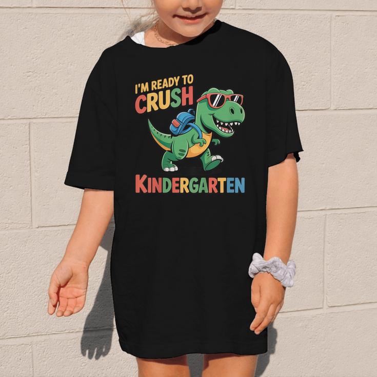 I'm Ready To Crush Kindergarten T-Rex Back To School Dino Graphic Kid T-Shirt