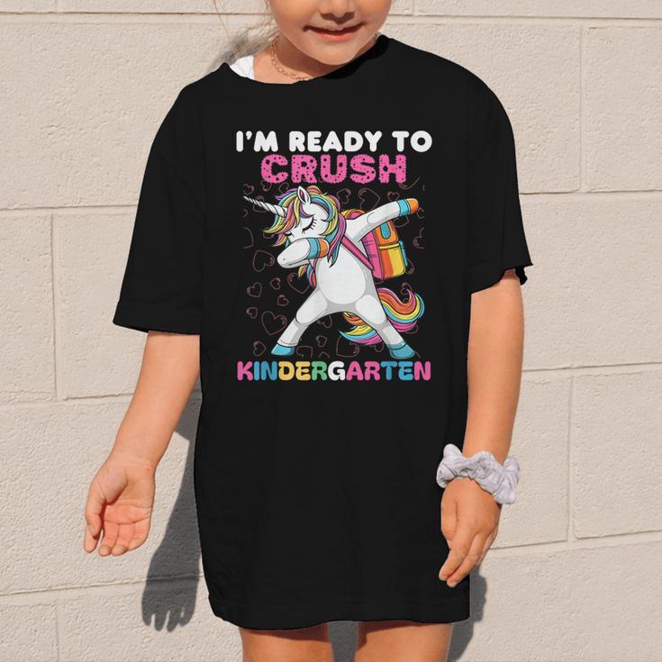 I'm Ready To Crush Kindergarten Unicorn Back To School Graphic Kid T-Shirt I'm Ready To Crush Kindergarten Unicorn Back To School Graphic Kid T-Shirt