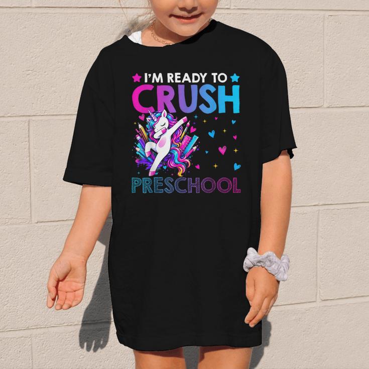 I'm Ready To Crush Preschool Dabbing Unicorn Back To School Graphic Kid T-Shirt I'm Ready To Crush Preschool Dabbing Unicorn Back To School Graphic Kid T-Shirt