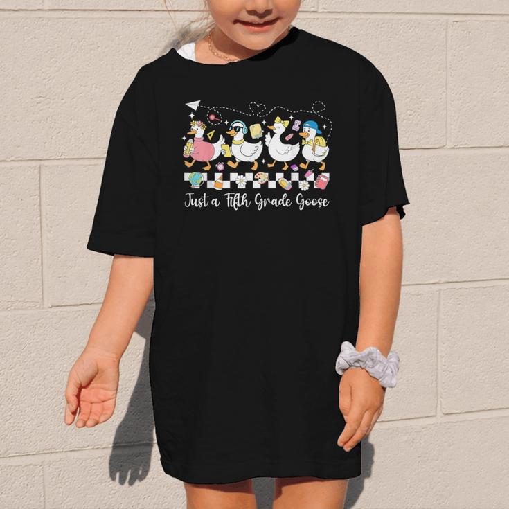 Just A Fifth Grade Goose Back To School Cute Goose 5th Grade Graphic Kid T-Shirt Just A Fifth Grade Goose Back To School Cute Goose 5th Grade Graphic Kid T-Shirt