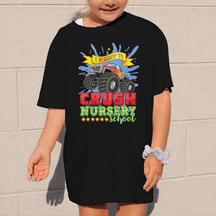 Kids Back To School Monster Truck Nursery Ready Crush First Day Graphic Kid T-Shirt