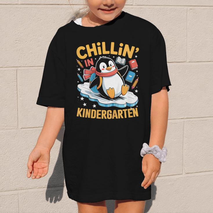 Kids Chillin In Kindergarten Penguin Student Back To School Boys Graphic Kid T-Shirt Kids Chillin In Kindergarten Penguin Student Back To School Boys Graphic Kid T-Shirt