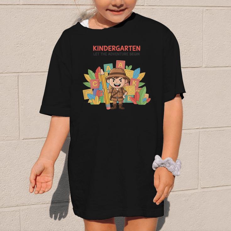 Kindergarten Adventure Explorer Back To School Graphic Kid T-Shirt