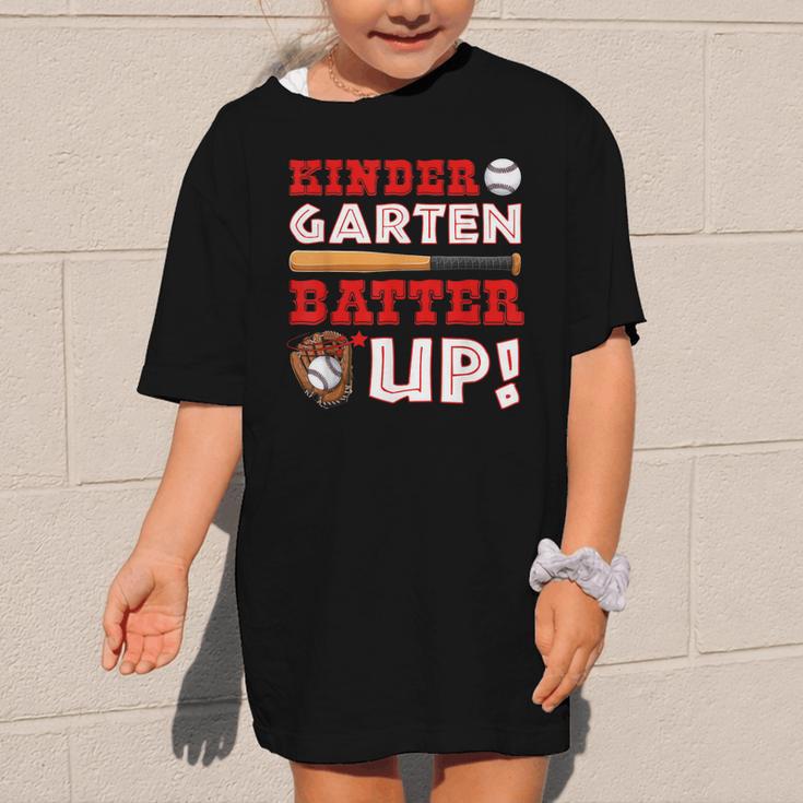 Kindergarten Batter Up Back To School Baseball Player Boys Graphic Kid T-Shirt