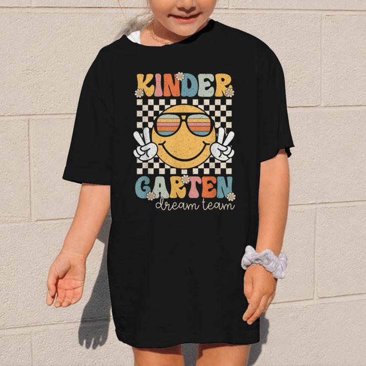 KinderGarten Dream Team Smile Retro Back To School Kinder Graphic Kid T-Shirt KinderGarten Dream Team Smile Retro Back To School Kinder Graphic Kid T-Shirt