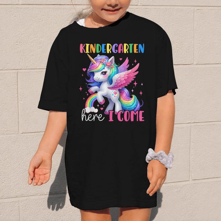 Kindergarten Here I Come Unicorn Girls Kids Back To School Graphic Kid T-Shirt Kindergarten Here I Come Unicorn Girls Kids Back To School Graphic Kid T-Shirt