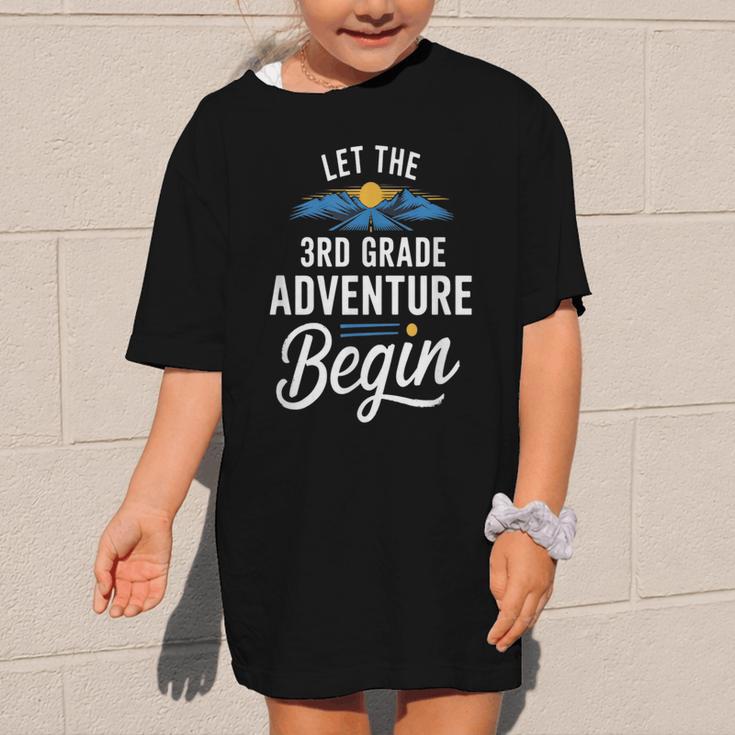 Let The 3rd Grade Adventure Begin Back To School Fun Graphic Kid T-Shirt
