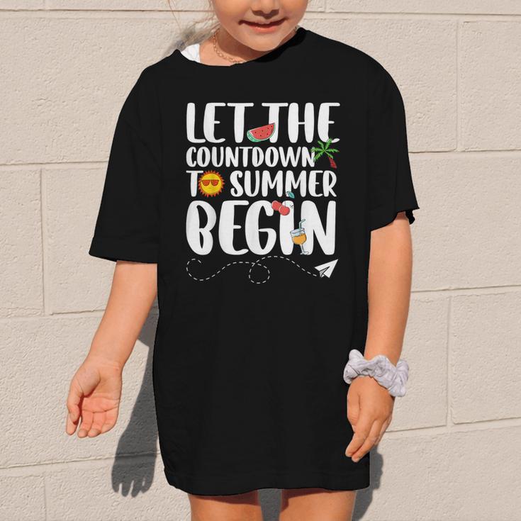 Let The Countdown To Summer Begin Back To School Graphic Kid T-Shirt Let The Countdown To Summer Begin Back To School Graphic Kid T-Shirt