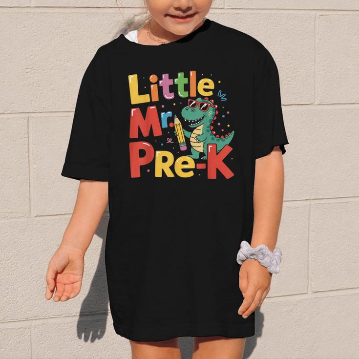 Little Mr Pre-K Dino Back To School Graphic Kid T-Shirt Little Mr Pre-K Dino Back To School Graphic Kid T-Shirt